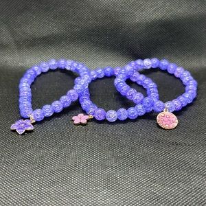 Beaded bracelets with charms HANDMADE BY ME